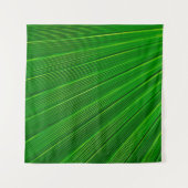 葉植物の背景のヤシの緑 タペストリー (正面(横))