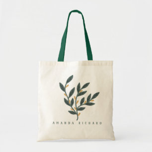 葉植物イラストレーション トートバッグ