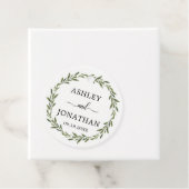 葉植物学リースの結婚白ありがとう フェイバータグ (インサイチュ)