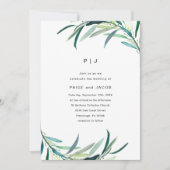 葉植物学結婚院 招待状 (正面)