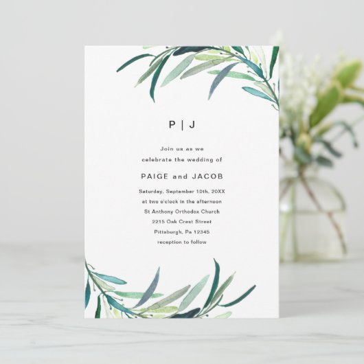 葉植物学結婚院 招待状 (スタンド正面)