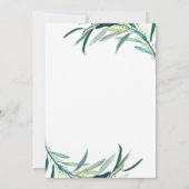 葉植物学結婚院 招待状 (裏面)