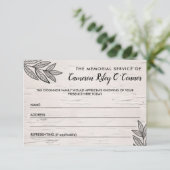 葉樺の木メモリアルサービス出席 エンクロージャーカード (スタンド正面)