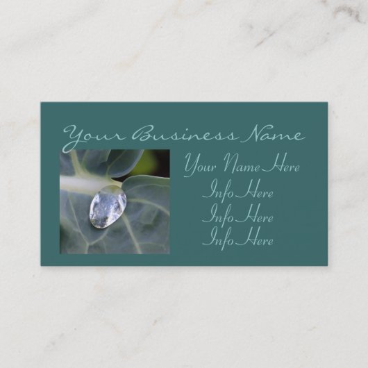 葉水滴 名刺 (正面)