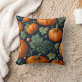 葉状カボチャのパッチ クッション (ブランケット)