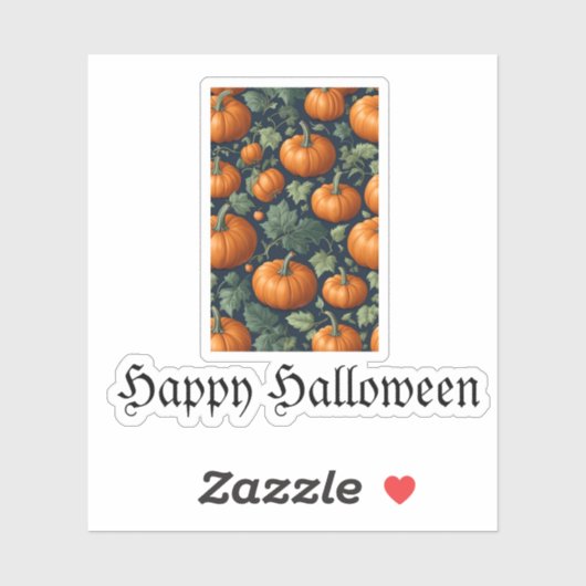 葉状カボチャのパッチ シール (シート)