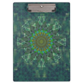 葉状フローラ角スティックパズル配置 クリップボード (正面)