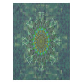 葉状フローラ角スティックパズル配置 テーブルクロス (正面)