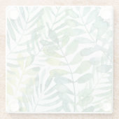 葉状体のワルツ-やし葉状体の葉 ガラスコースター (裏面)