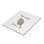 葉白陶瓦が落ちている タイル (側面)