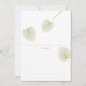 葉確認招待状 招待状 (裏面)