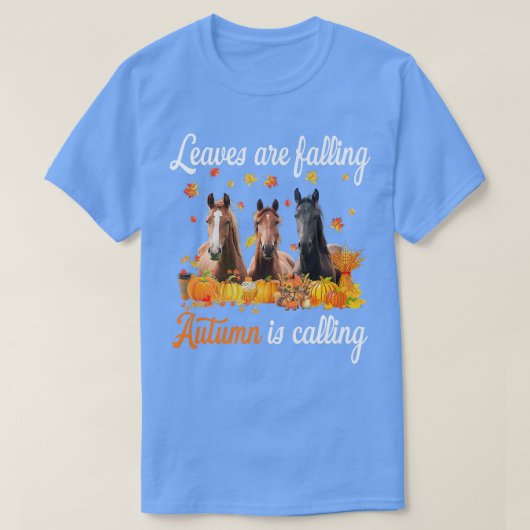 葉秋のが馬を呼んで感謝していいる Tシャツ (デザイン正面)