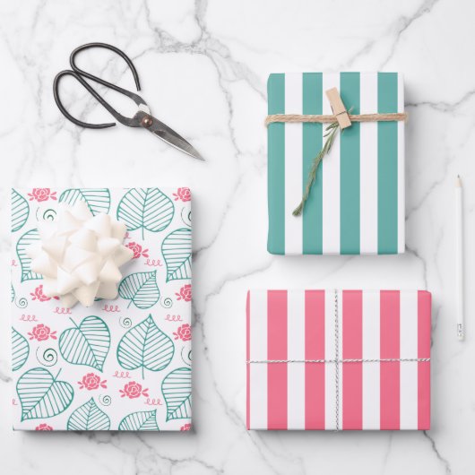 葉紙セット ラッピングペーパーシート (正面)