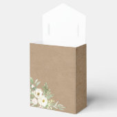 葉素朴と白の赤ちゃんシャワーお願いボックス フェイバーボックス (オープン)