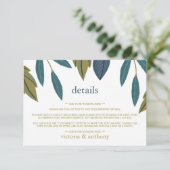葉素朴フローラ結婚詳細 エンクロージャーカード (スタンド正面)