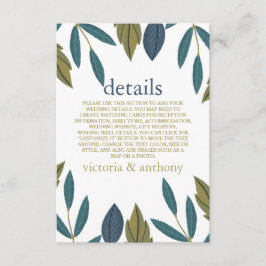 葉素朴フローラ結婚詳細 エンクロージャーカード