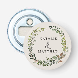 葉素朴リース秋冬の結婚式パーティー 栓抜き