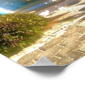 葉素朴付きドア ポスター (角)