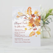 葉素朴招待状 招待状 (スタンド正面)