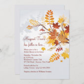 葉素朴招待状 招待状 (正面/裏面)