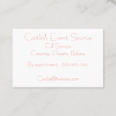 葉素朴縁ど名刺の庭 名刺 (裏面)