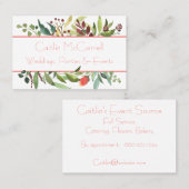 葉素朴縁ど名刺の庭 名刺 (正面/裏面)