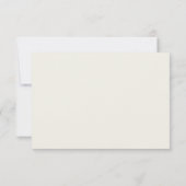 葉素朴葉リース正教会キリスト教バプテスマ サンキューカード (裏面)