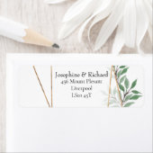 葉素朴、夏の差出人住所 ラベル (インサイチュ)