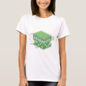 葉組織構造植物細胞図 Tシャツ (正面)