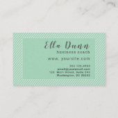 葉緑によって傾けられるパターン指導のコーチ 名刺 (裏面)