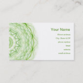 葉緑のSpiderweb 名刺 (裏面)