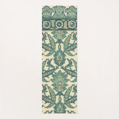 葉緑豊かなヴィンテージアラビア植物模様 ヨガマット (正面)