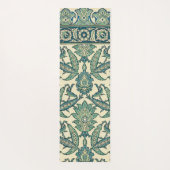 葉緑豊かなヴィンテージアラビア植物模様 ヨガマット (裏面)
