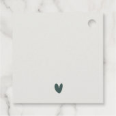 葉緑金ゴールドの葉の結婚水色感謝してい フェイバータグ (裏面)