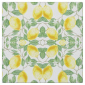 葉緑黄色のレモン果物 ファブリック (見本)