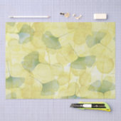 葉緑黄色デカップラップティッシュペーパー 薄葉紙 (クラフト)