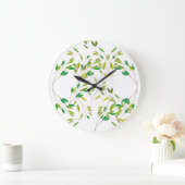 葉緑 ラージ壁時計 (ホーム)