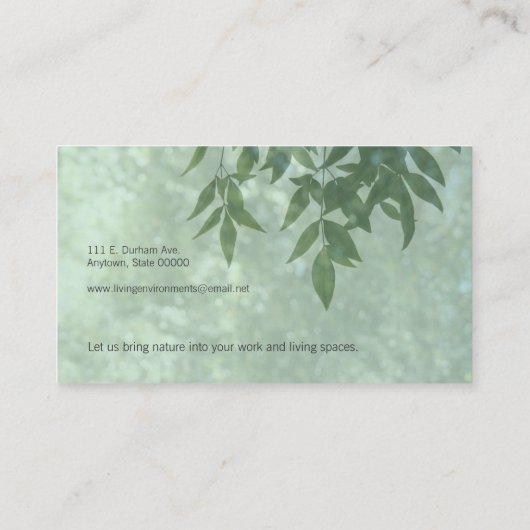 葉緑 名刺 (裏面)