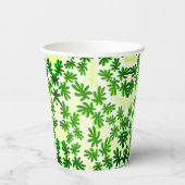 葉背景 紙コップ (裏面)