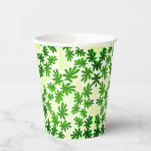 葉背景 紙コップ (左)