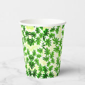葉背景 紙コップ (右)