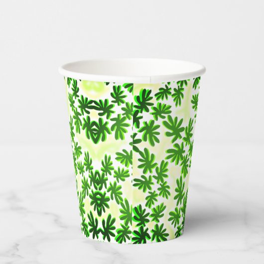 葉背景 紙コップ (右)