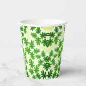 葉背景 紙コップ (正面)
