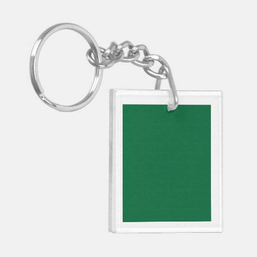 葉脈鮮やかが明瞭な緑の葉はイリュミ キーホルダー (正面左)