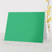 葉脈鮮やかと枝葉を持つ緑の葉 カード (黄色い花)