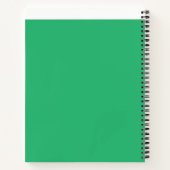 葉脈鮮やかと枝葉を持つ緑の葉 ノートブック (裏面)