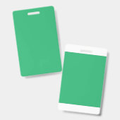 葉脈鮮やかと枝葉を持つ緑の葉 バッジ (正面&裏面)