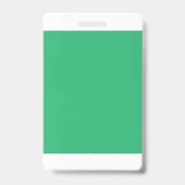 葉脈鮮やかと枝葉を持つ緑の葉 バッジ (裏面)