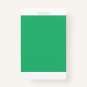 葉脈鮮やかと枝葉を持つ緑の葉 バッジ (裏面)