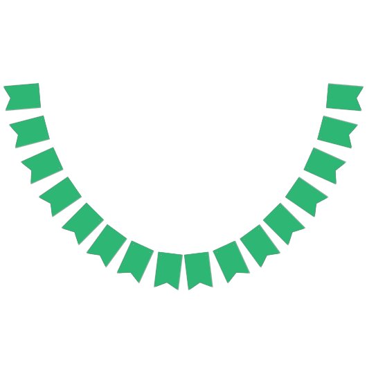 葉脈鮮やかと枝葉を持つ緑の葉 バンティングフラッグ (全)